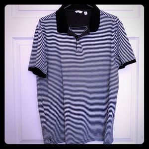 MOVING SALE   Calvin Klein Striped Polo Shirt